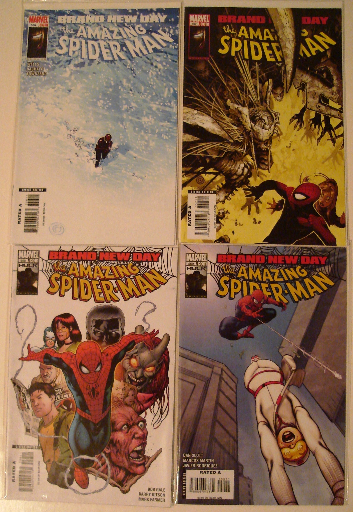 Amazing Spider-Man 556, 557, 558, 559, 560, 561, 562, 563, 564, 567 --0