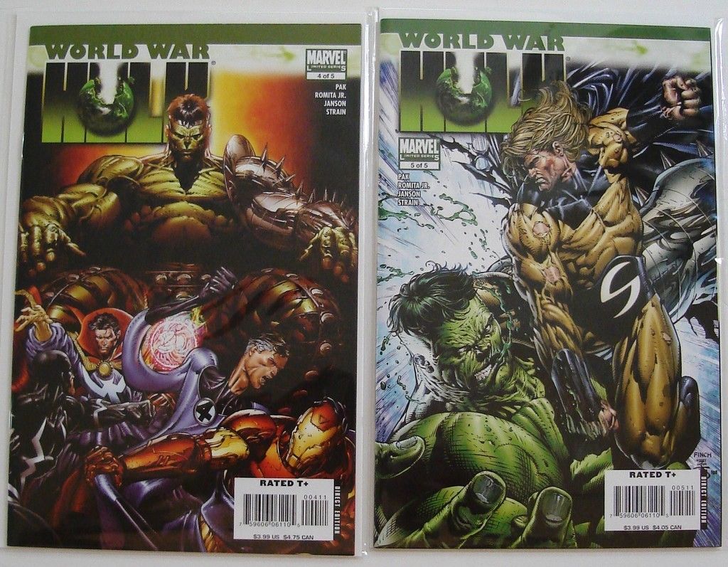 World War Hulk 1, 2, 3, 4, 5 Pak Romita Finch X-Men Fantastic Four --1