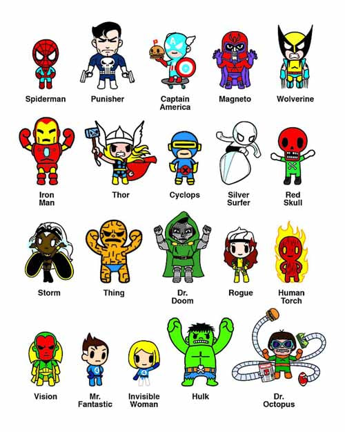 Marvel X Tokidoki Frenzies 30 Piece BMB Ds --0