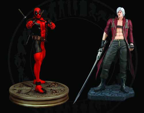 Deadpool Vs Dante 1/4 Scale Statue Set -- X-Men X-Force --0
