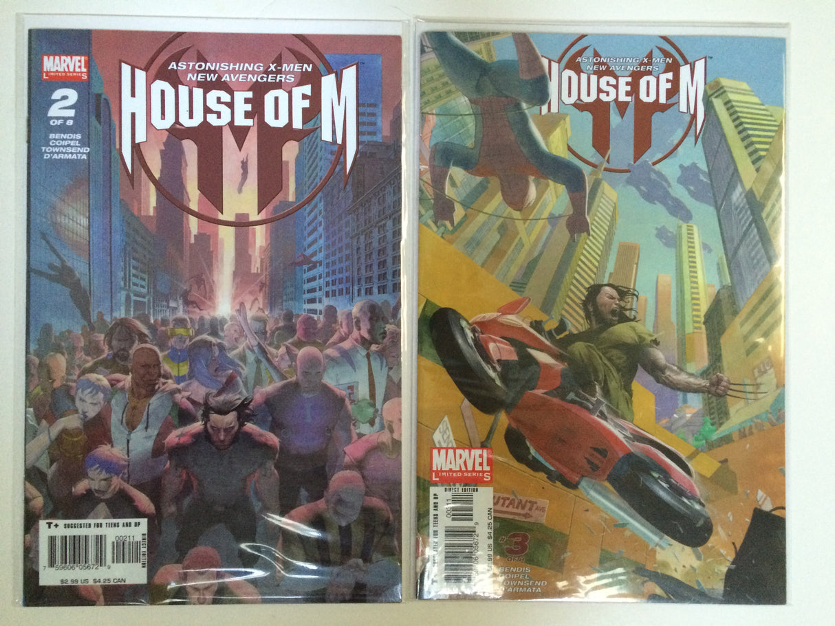 House Of M 1, 2, 3, 4, 5, 6, 7, 8 Decimation X-Men Avengers Bendis --1