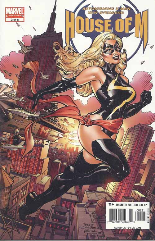 House Of M 2 -- Dodson Captain Marvel Variant Avengers Bendis Coipel --0