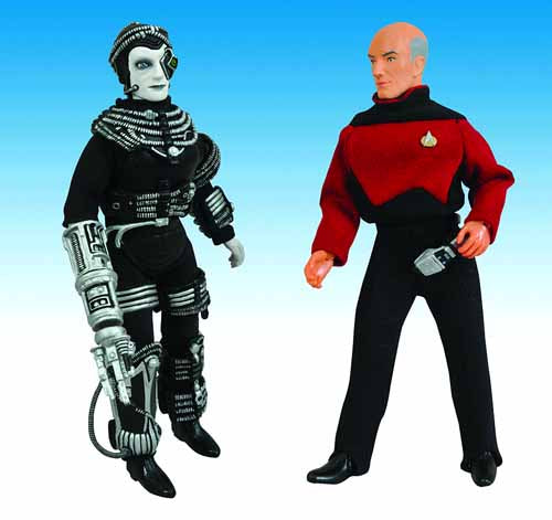 Star Trek Retro Cloth Figure Assortment Picard & Borg --0