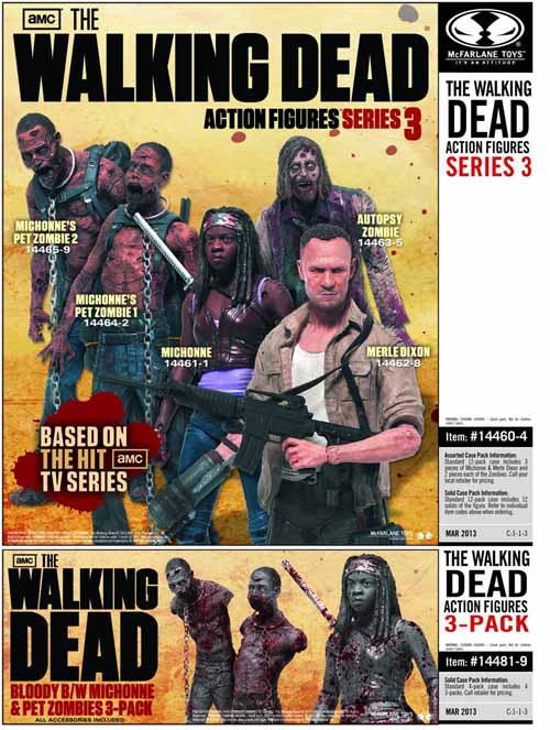 Walking Dead TV Series 3 Pet Zombie 1 Action Figure Case --0