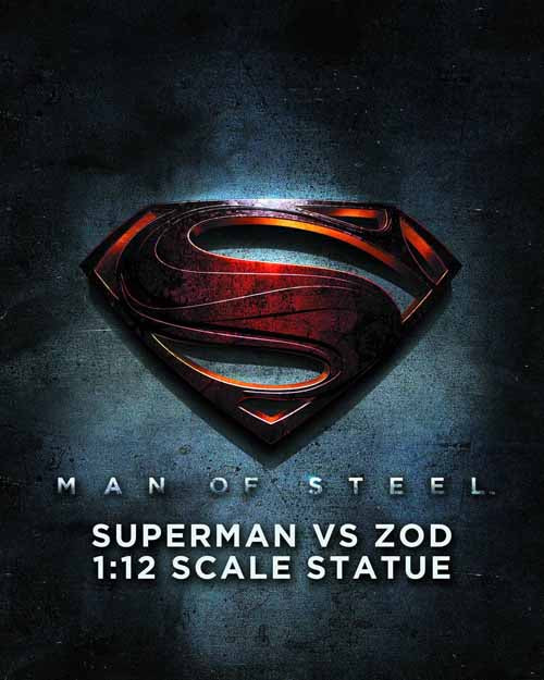 Man Of Steel Superman Vs Zod 1:12 Scale Statue --0