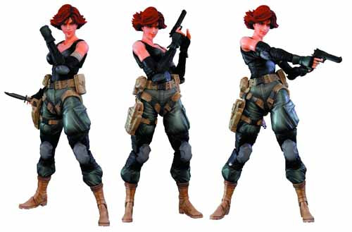 Metal Gear Solid MGS Play Arts Kai Meryl Action Figure --0