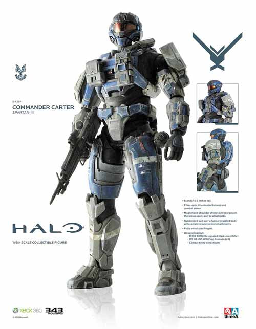 Halo Commander Carter 1/6 Scale Figure --0