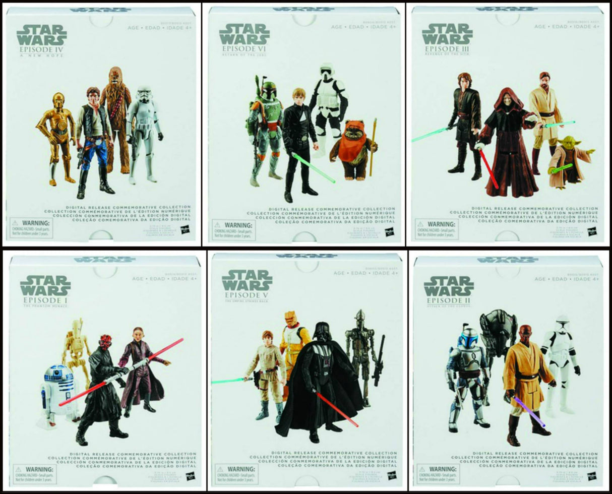 Star Wars Digital Collection Action Figure 4pk Assortment --0