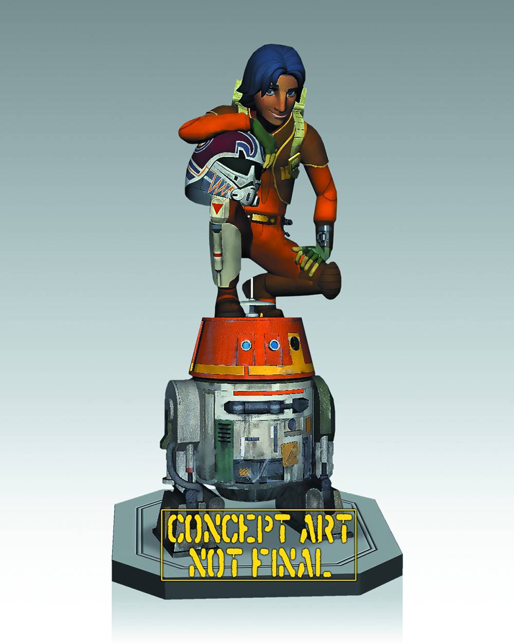 Star Wars Rebels Ezra & Chopper Maquette -- Gentle Giant --0