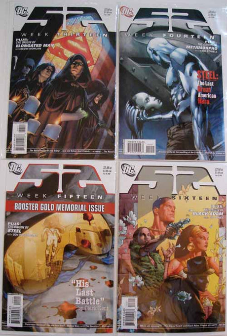 52 Week 13, 14, 15, 16 Batman Superman Wonder Woman Johns Morrison --0