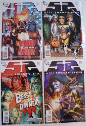 52 Week 24, 25, 26, 27 Batman Superman Wonder Woman Johns Morrison --0