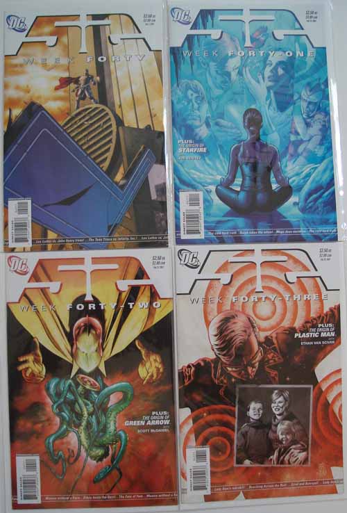 52 Week 40, 41, 42, 43, 44 Batman Superman Wonder Woman Johns Morrison --0
