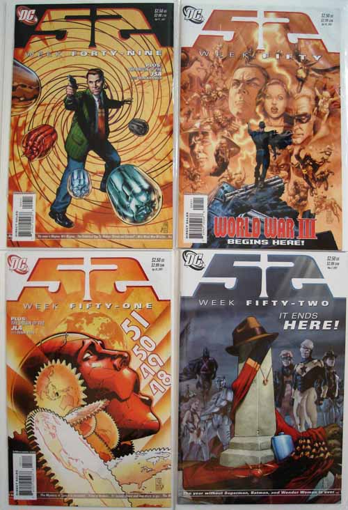 52 Week 49, 50, 51, 52 Batman Superman Wonder Woman Johns Morrison --0