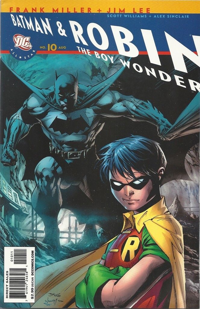 All Star Batman 1 Batman cover, 1 Robin, 2, 3, 7, 9, 10 Lee Miller --6