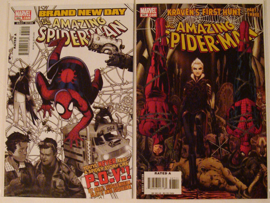 Amazing Spider-Man 556, 557, 558, 559, 560, 561, 562, 563, 564, 567 --2