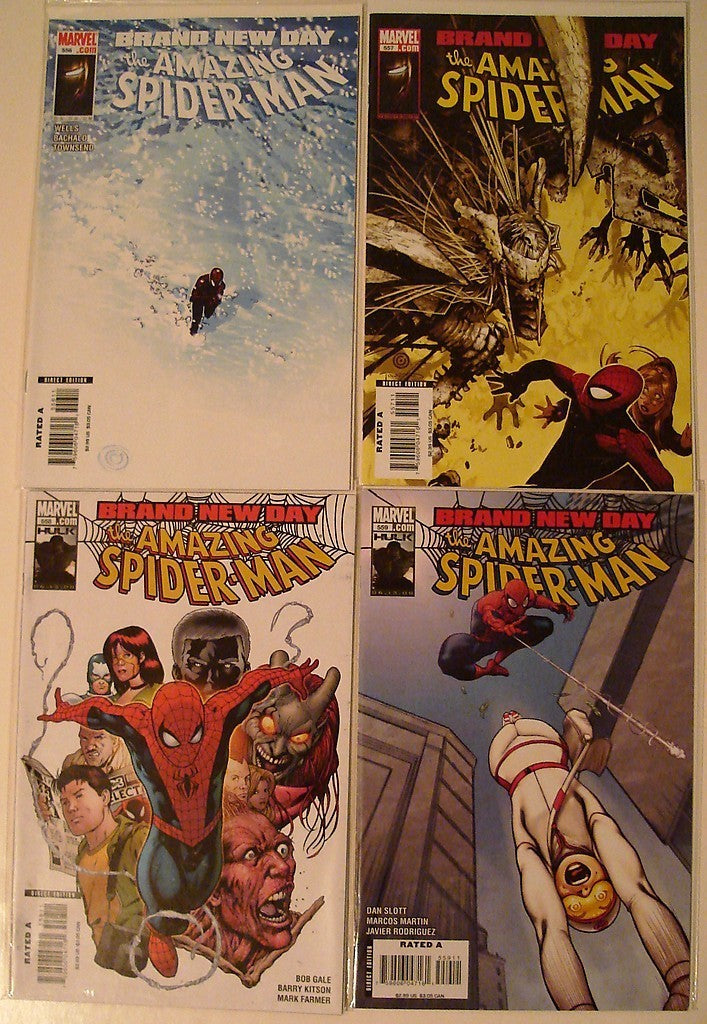 Amazing Spider-Man 556, 557, 558, 559, 560, 561, 562 567 Slott Bachalo --0