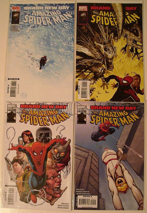 Amazing Spider-Man 556, 557, 558, 559, 560, 561, 562 567 Slott Bachalo --0