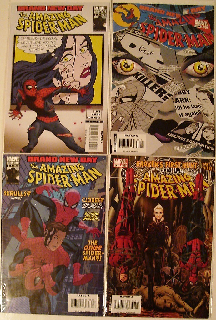 Amazing Spider-Man 556, 557, 558, 559, 560, 561, 562 567 Slott Bachalo --1