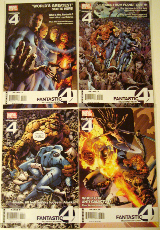 Fantastic Four 554, 555, 556, 557, 558, 559, 560 Millar Hitch --0