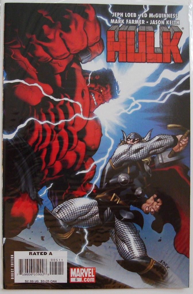 Hulk 1, 2, 3, 4, 5 Set Lot Red Rulk Loeb McGuinness Iron Man She-Hulk --1