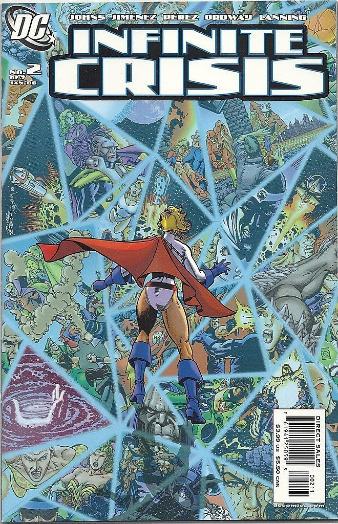 Infinite Crisis 1, 2, 3, 4, 5, 6, 7 George Perez covers Johns Jimenez --1