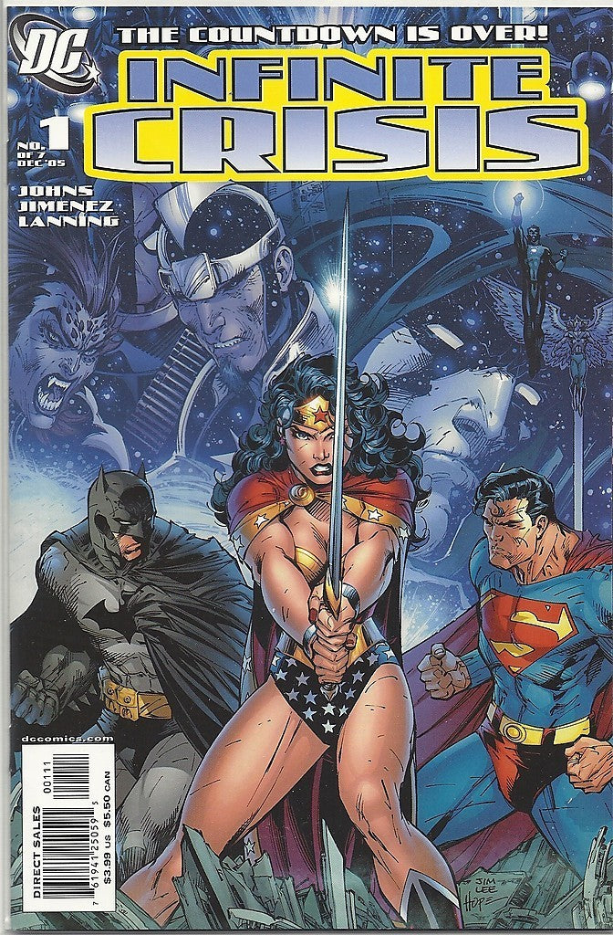 Infinite Crisis 1, 2, 3, 5, 6, 7 -- Jim Lee covers Johns Jimenez --0