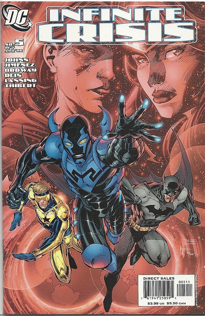 Infinite Crisis 1, 2, 3, 5, 6, 7 -- Jim Lee covers Johns Jimenez --3