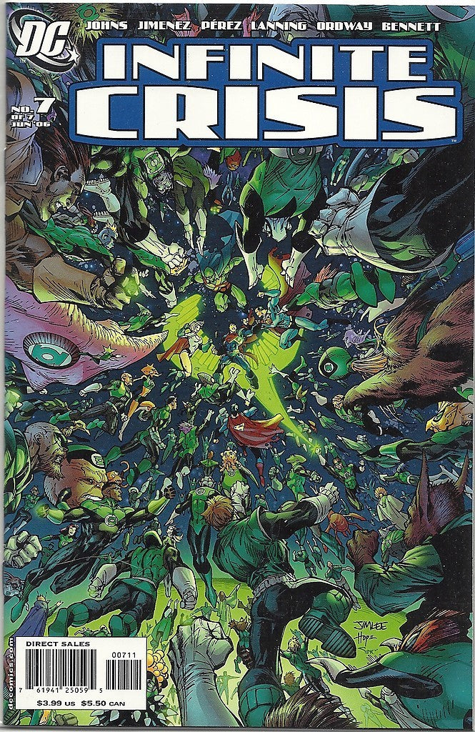Infinite Crisis 1, 2, 3, 5, 6, 7 -- Jim Lee covers Johns Jimenez --5
