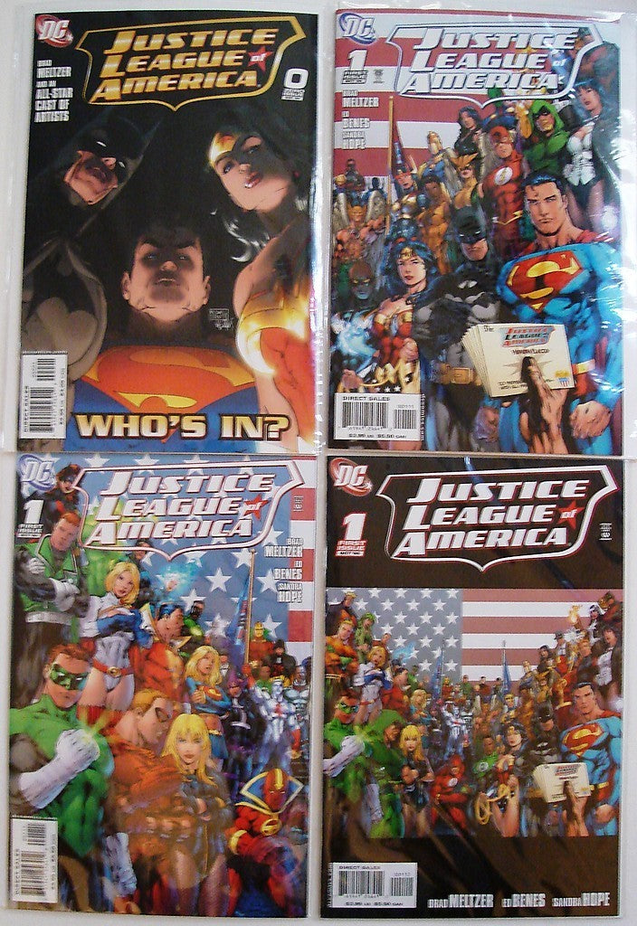 Justice League Of America 2006 0, 1 A, 1 B, 1 2nd, 2, 3, 4 Batman --0
