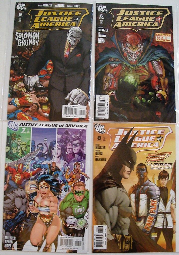 Justice League Of America 2006 5, 6, 7, 8, 9, 10, 12 Batman Meltzer --0
