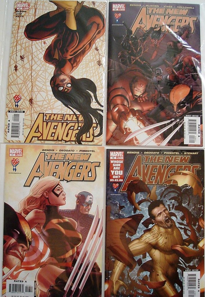 New Avengers 11, 12, 13, 14, 15, 16, 17, 18 Wolverine Iron Man Bendis --1