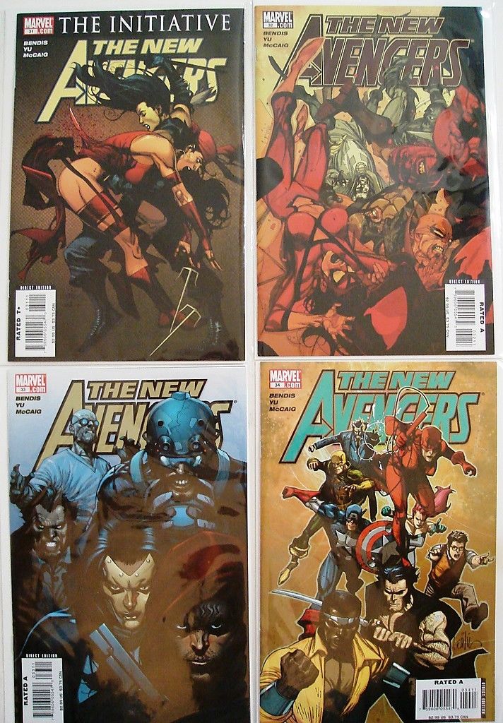 New Avengers 27, 28, 29, 30, 31, 32, 33, 34 Wolverine Bendis Yu --1