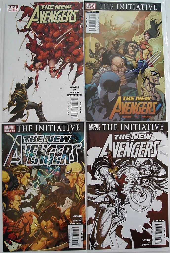 New Avengers 27, 28, 29, 30, 31, 36, 37 Wolverine Spider-Man Bendis --0