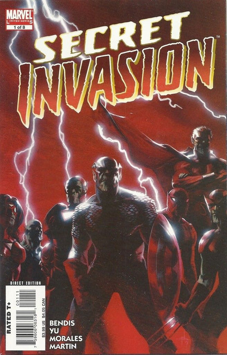 Secret Invasion 1, 2, 3, 4, 5, 6, 7, 8 Wolverine Iron Man Bendis Yu --0