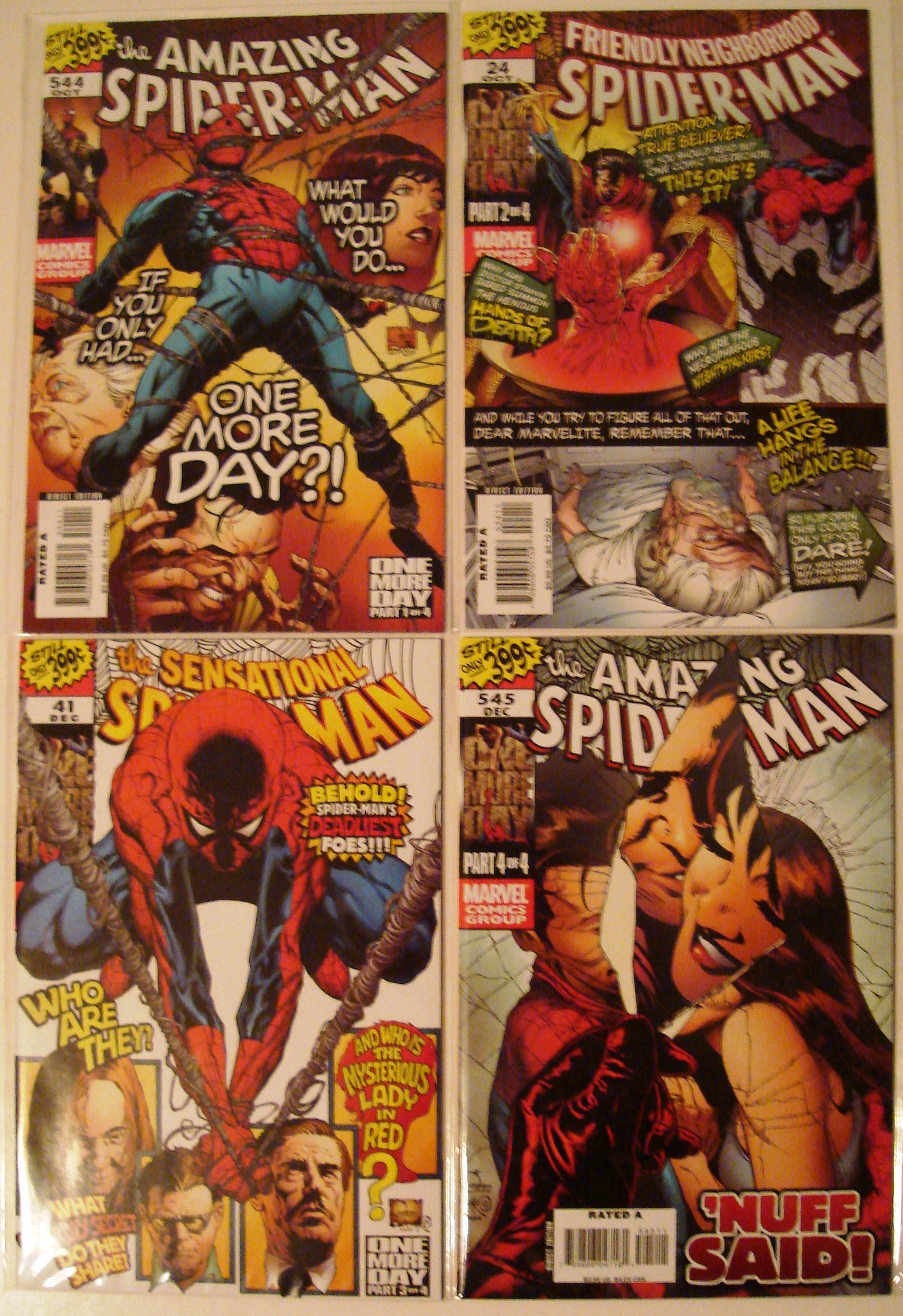 Spider-Man OMD Amazing 544, 545 Friendly 24 Sensational 41 Quesada --0