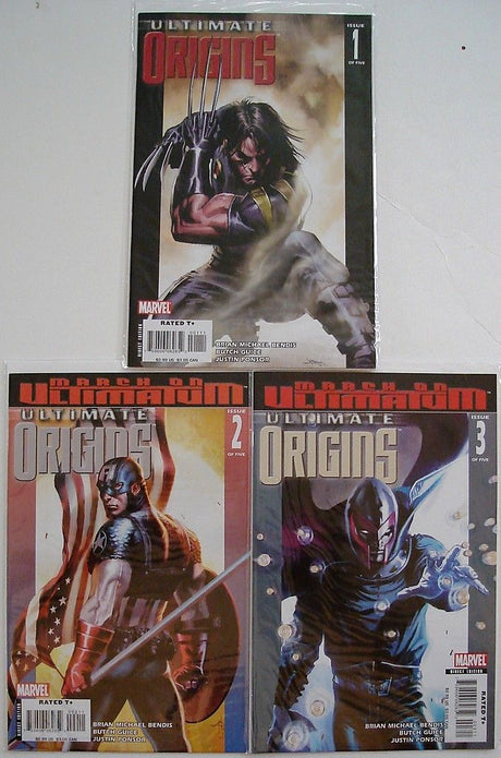 Ultimate Origins 1, 2, 3, 4, 5 Wolverine X-Men Avengers Bendis Guice --0