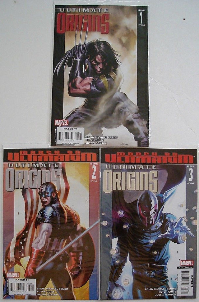 Ultimate Origins 1, 2, 3, 4, 5 Wolverine X-Men Avengers Bendis Guice --0