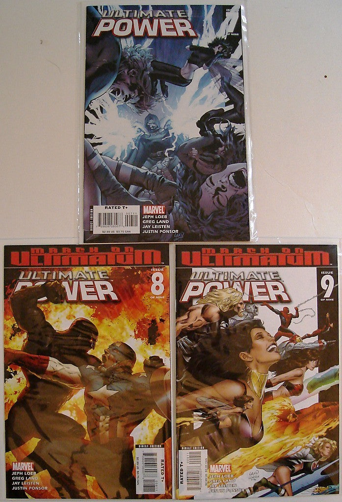 Ultimate Power 1, 2, 3, 4, 5, 6, 7, 8, 9 Avengers X-Men Bendis Land --2