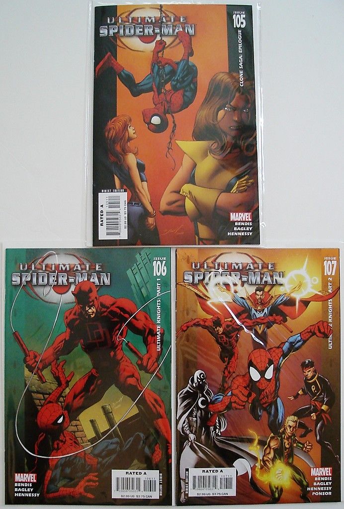 Ultimate Spider-Man 105 106 107 108 109 110 111 Bendis Bagley --0