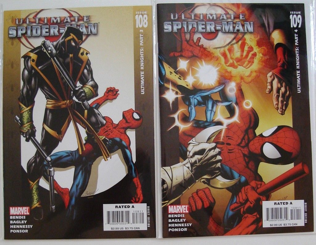 Ultimate Spider-Man 105 106 107 108 109 110 111 Bendis Bagley --1