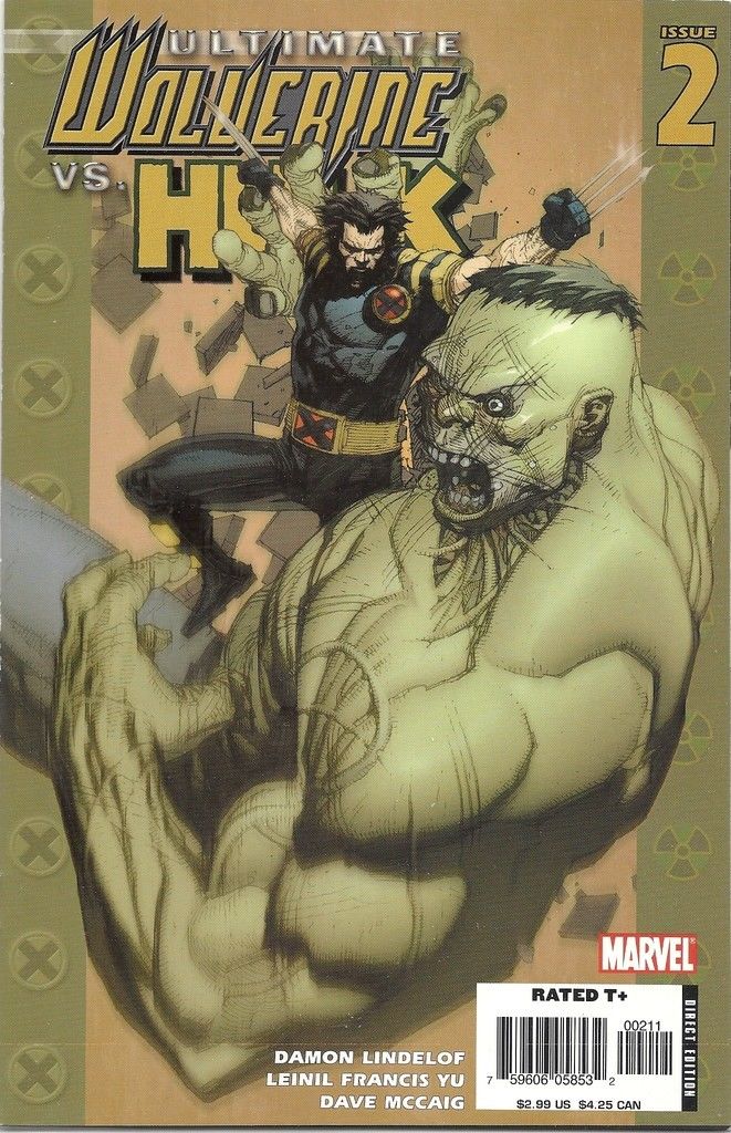 Ultimate Wolverine vs Hulk 1, 2 -- 1st pr -- Set Lot Lindelof Yu --1