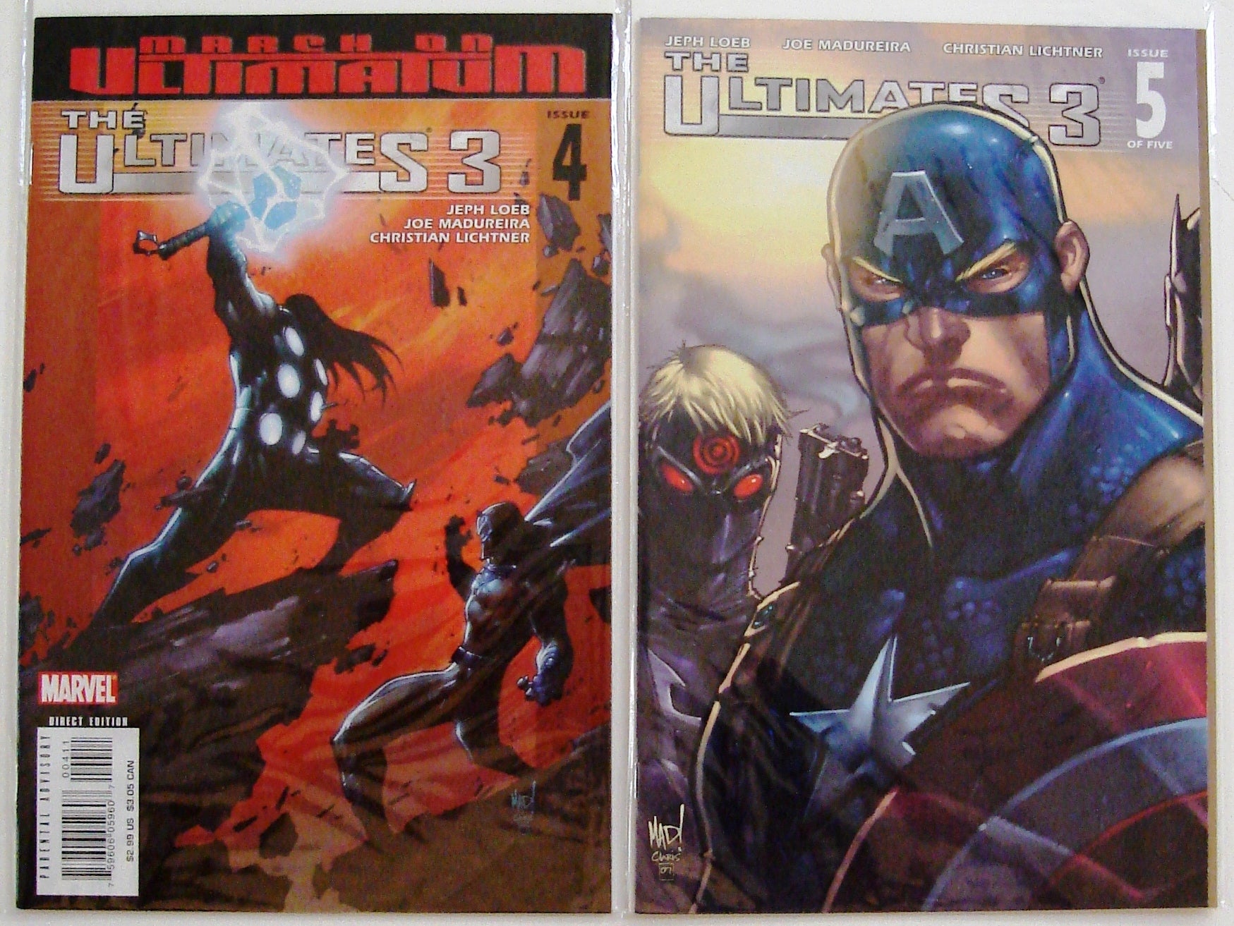 Ultimates 3 1 Gatefold Heroes 1 Villains 2, 3, 4, 5 Avengers Madureira --1