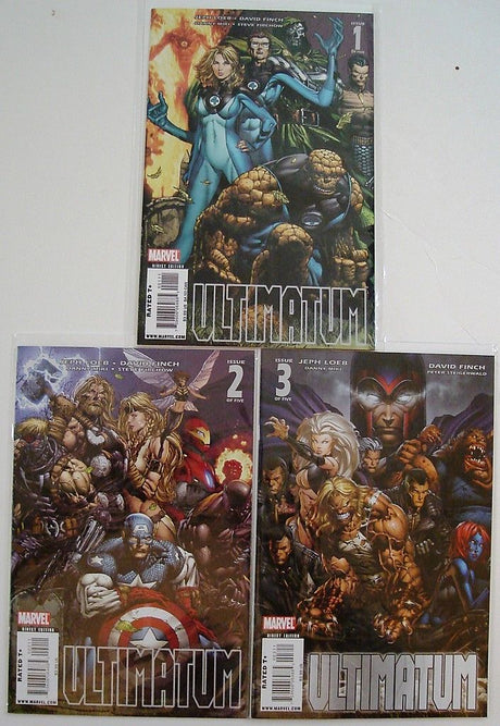 Ultimatum 1, 2, 3, 4, 5 Marvel Avengers X-Men Fantastic Four Finch --0