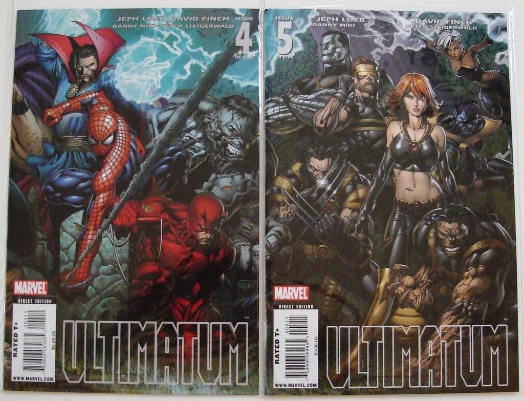 Ultimatum 1, 2, 3, 4, 5 Marvel Avengers X-Men Fantastic Four Finch --1