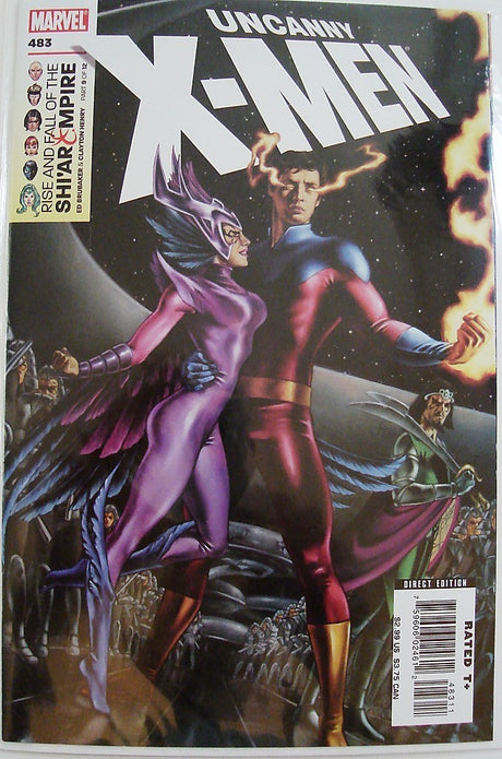 Uncanny X-Men 481, 482, 483, 484, 485, 486 Shi'Ar Empire Brubaker Tan --1