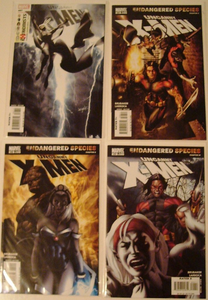 Uncanny X-Men 487 488 489 490 491 492 494 495 496 Endangered Species --0