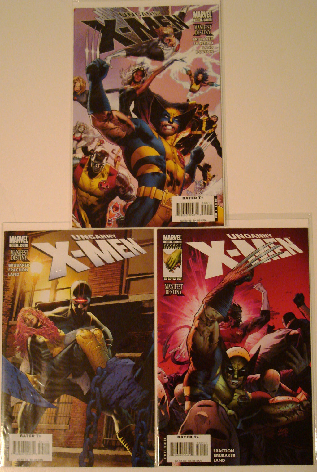 Uncanny X-Men 495, 496, 497, 500, 501, 502 Wolverine --1