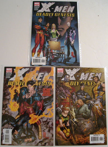 X-Men Deadly Genesis 1, 2, 3, 4, 5, 6 Brubaker Silvestri Quesada --1