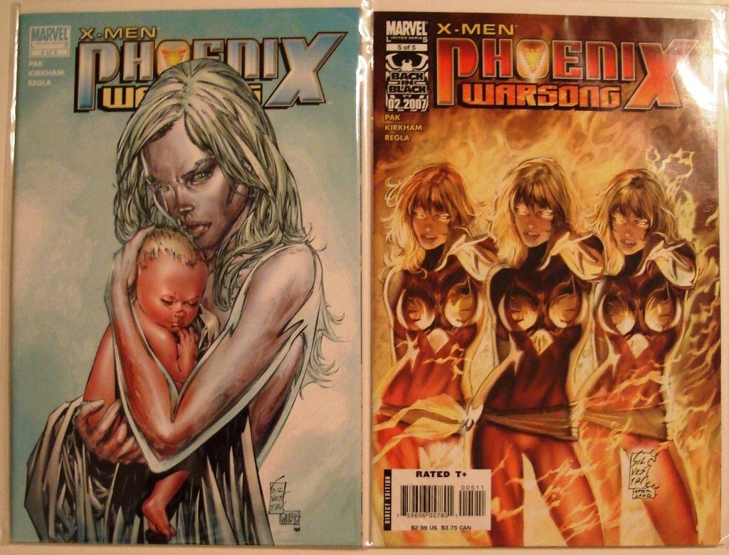 X-Men Phoenix Warsong 1, 2, 3, 4, 5 Full Set Lot Wolverine Silvestri --1