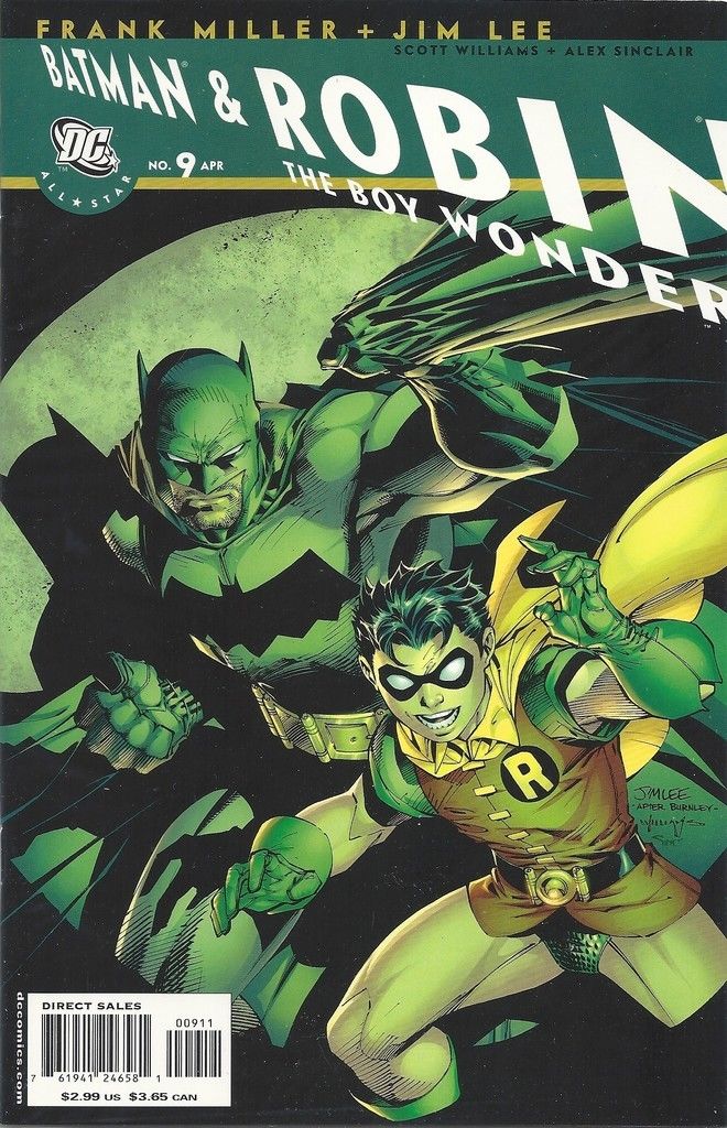 All Star Batman Robin 1 Batman cover 1 Robin 2 3 4 5 7 9 10 Lee Miller --7